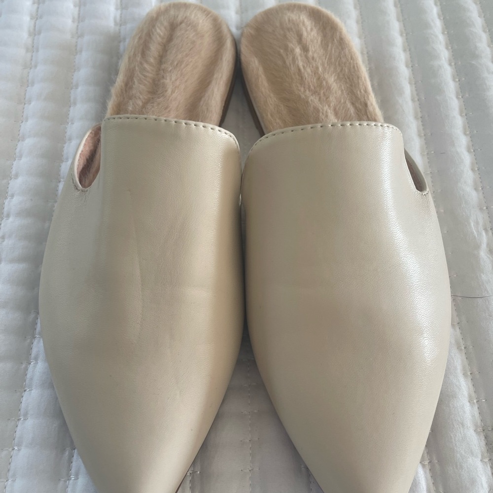 Awesome leather mules